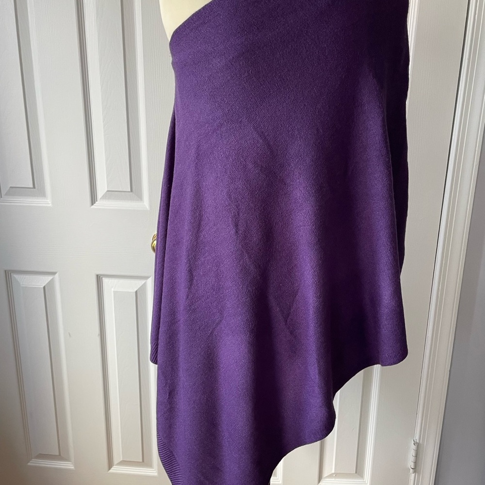 Elegant Purple Women's Shrug/Poncho